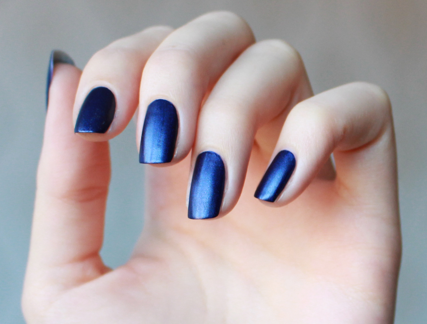 isadora velvet matt nails moody blues nails