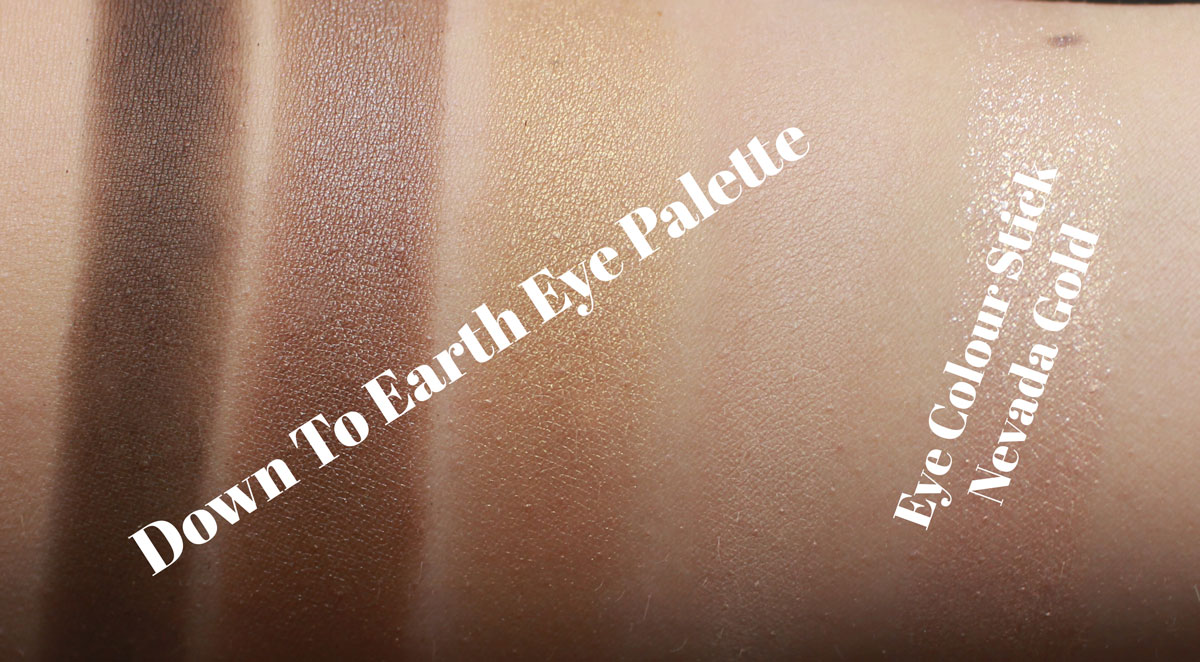 The body shop down to earth eye palette swatches