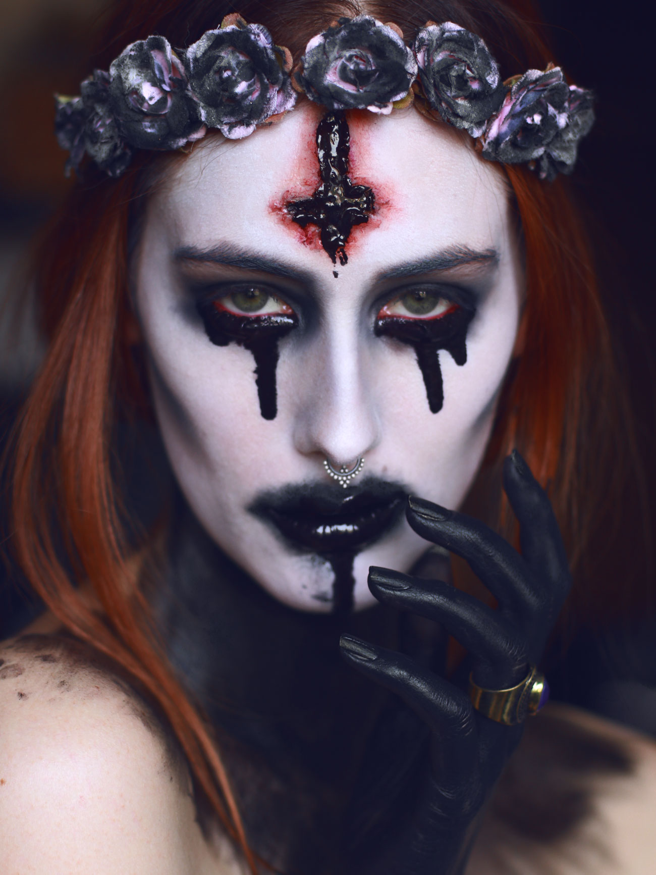 Satanic makeup