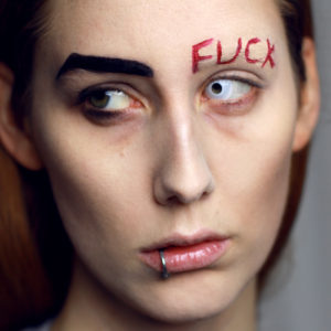 Marilyn manson Fuck Eyebrow Makeup
