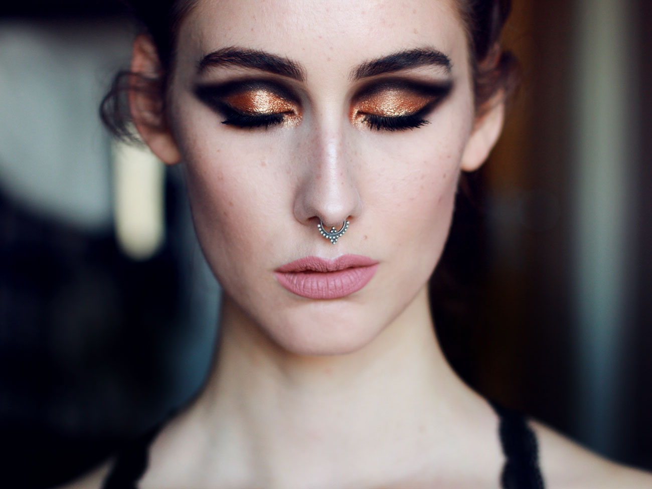 bronzed makeup