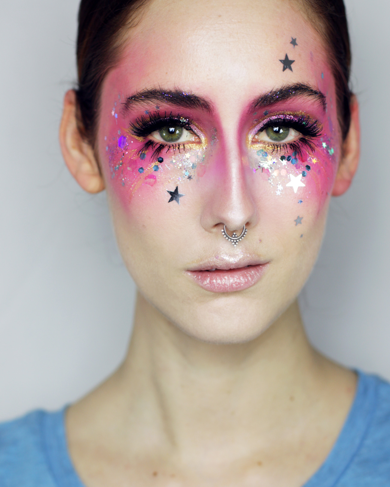 Glitter makeup